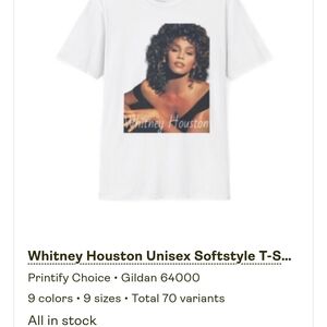 Whitney Houston Graphic T-Shirt